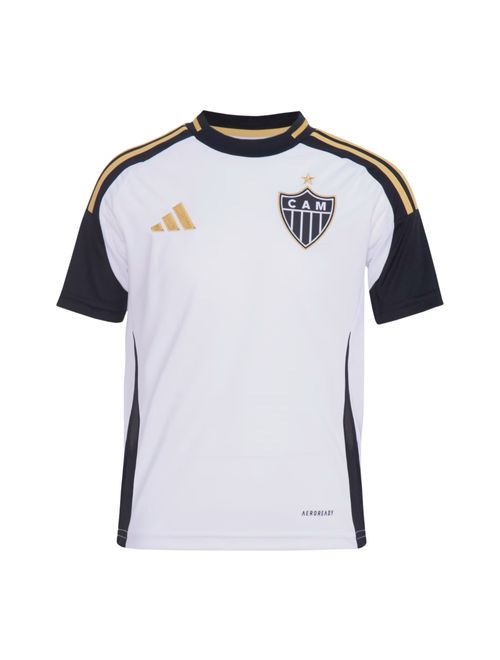 Camisa Atlético Mineiro II 25/26 Adidas Infantl - Branca/Preta