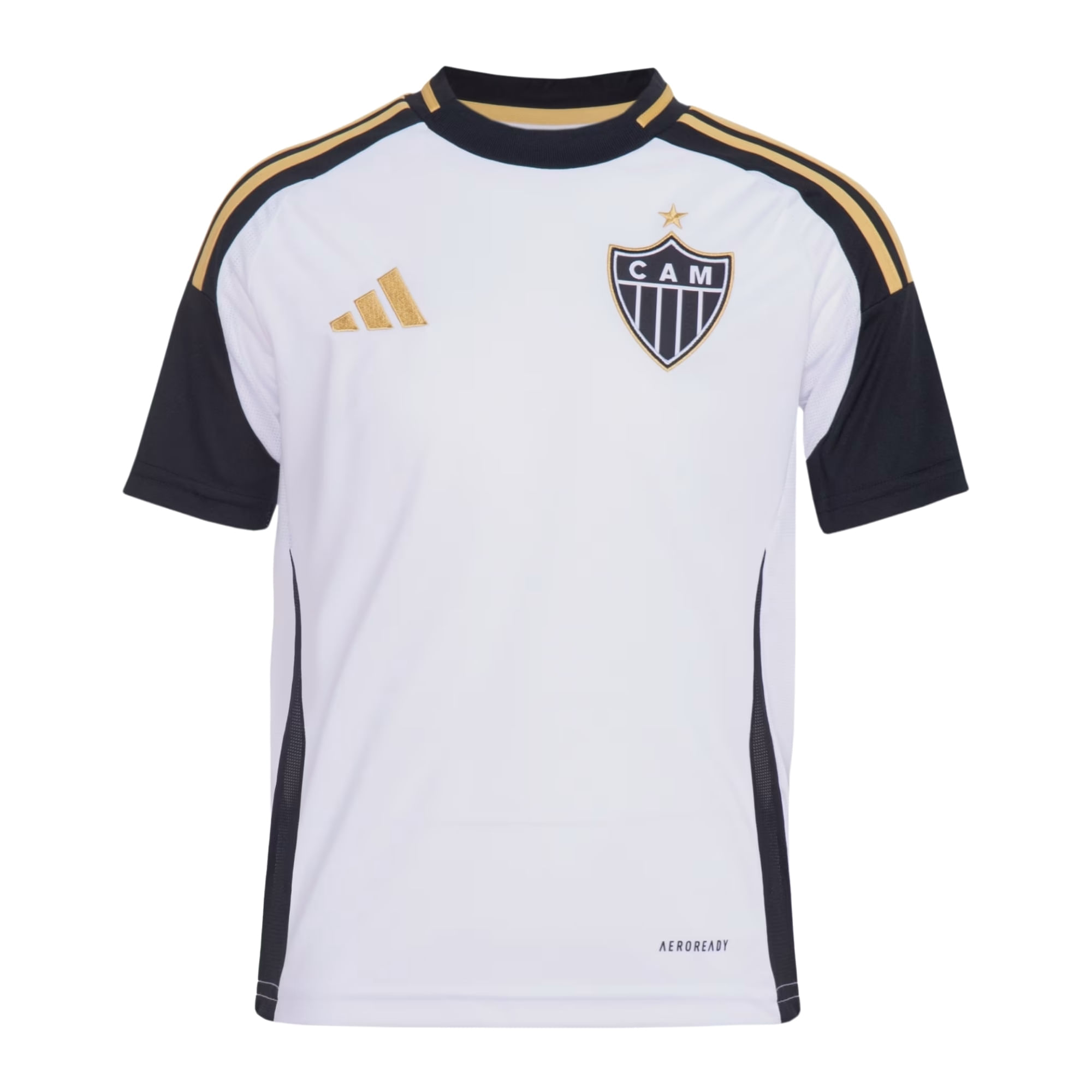 Camisa Atlético Mineiro II 25/26 Adidas Infantl - Branca/Preta