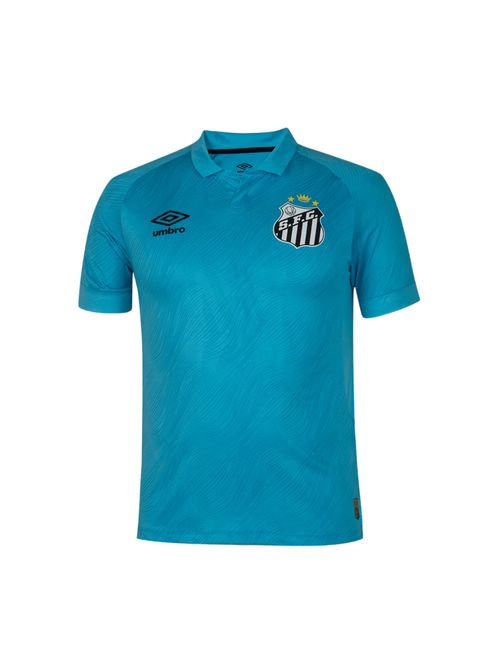 Camisa Polo Santos 25/26 Umbro Edição Especial Neymar Jr Masculina - Azul