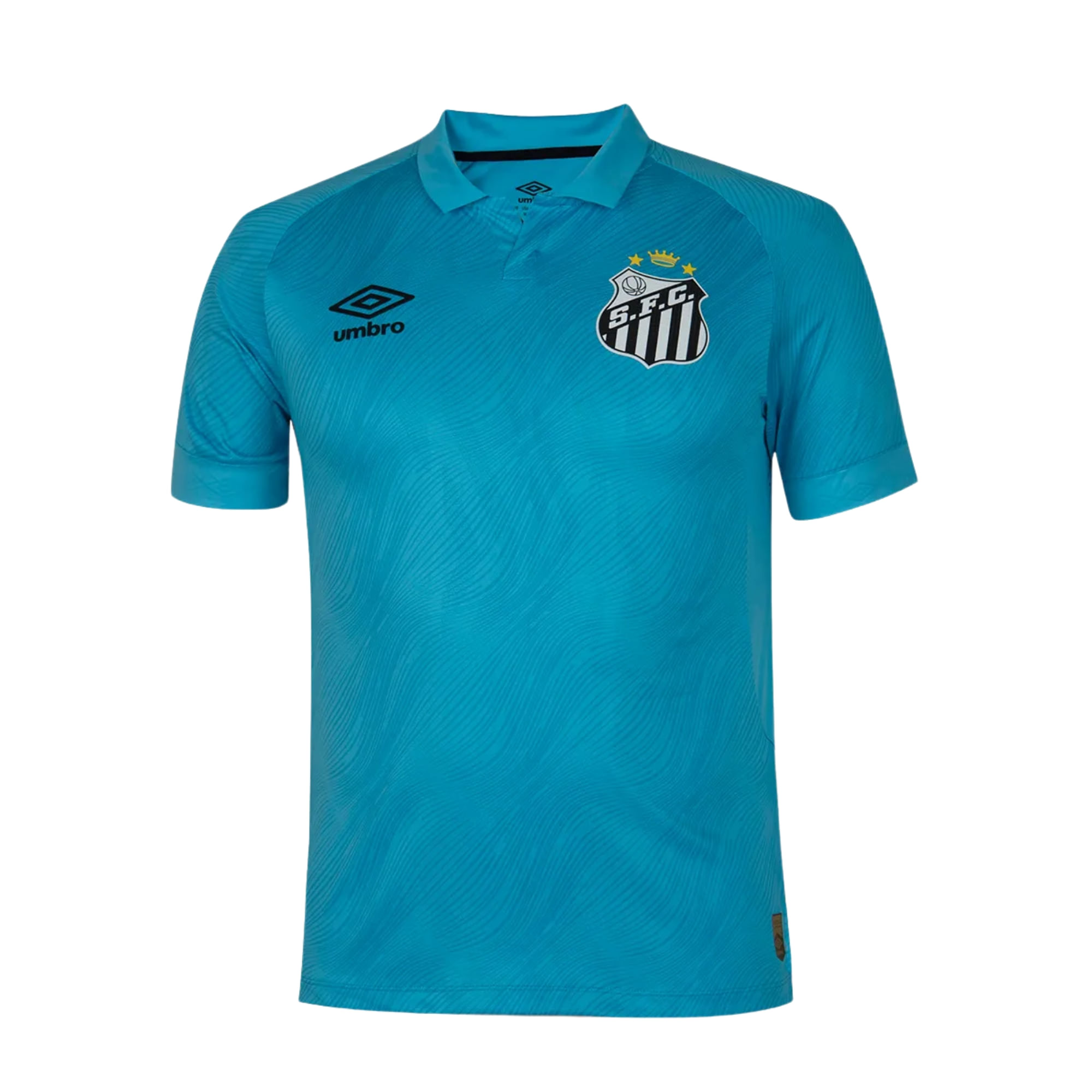 Camisa Polo Santos 25/26 Umbro Edição Especial Neymar Jr Masculina - Azul