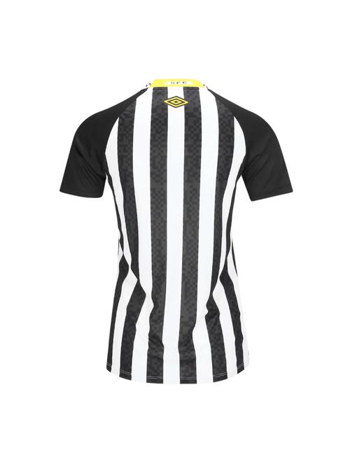 Camisa Santos II 25/26 Umbro Torcedora Feminina - Preta/Branca