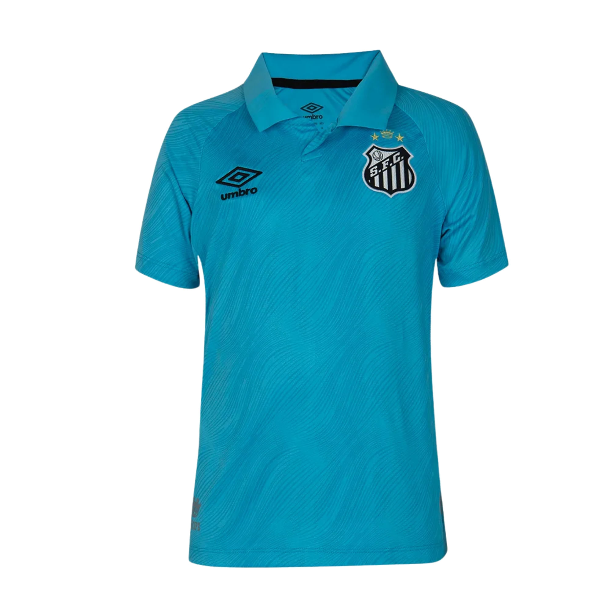 Camisa Polo Santos 25/26 Umbro Edição Especial Neymar Jr Infantil - Azul