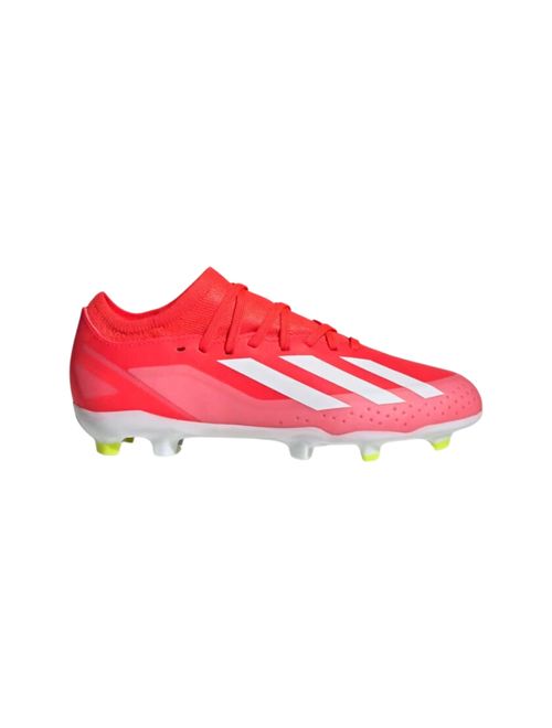 Chuteira Campo Adidas X Crazyfast League 23 Infantil - Vermelha/Branca/Amarela