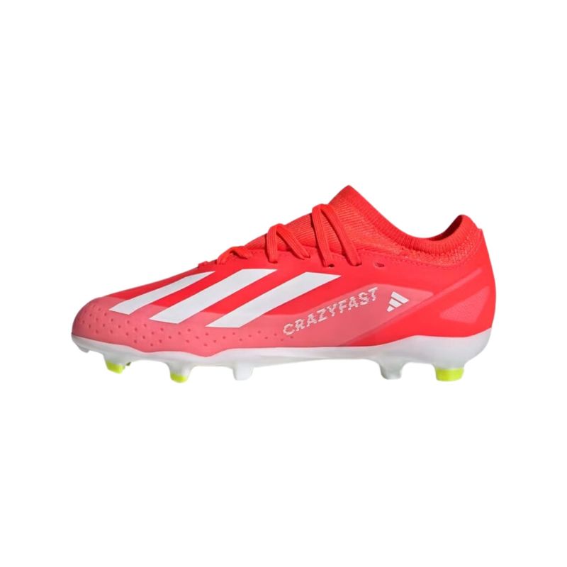 chuteira-campo-adidas-x-crazyfast-league-23-infantil-vermelha-branca-amarela