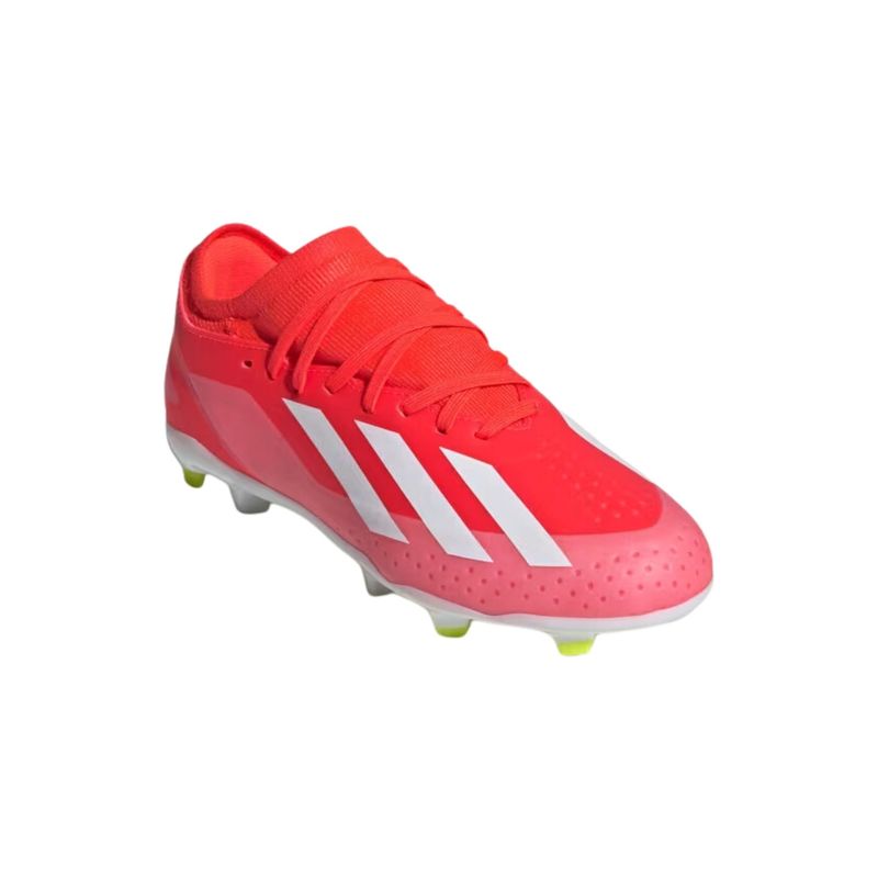 chuteira-campo-adidas-x-crazyfast-league-23-infantil-vermelha-branca-amarela