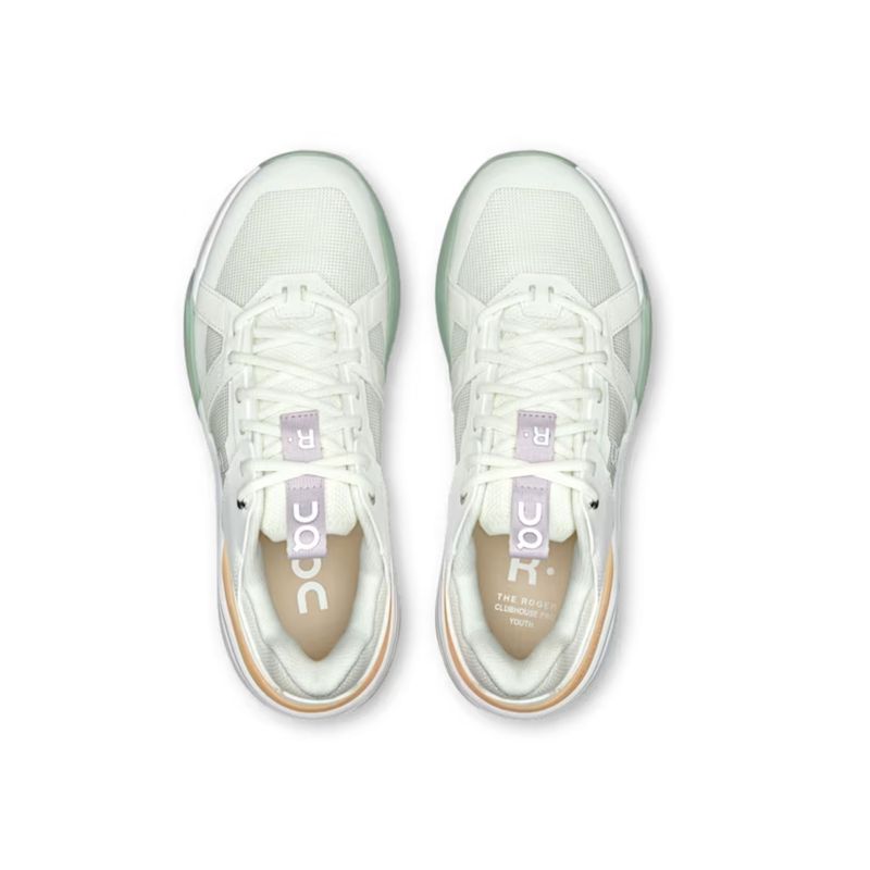 tenis-on-running-the-roger-clubhouse-pro-youth-infantil-branco-verde