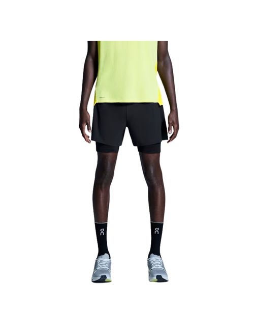 Shorts On Running Performance 2/1 5P Masculino - Preto