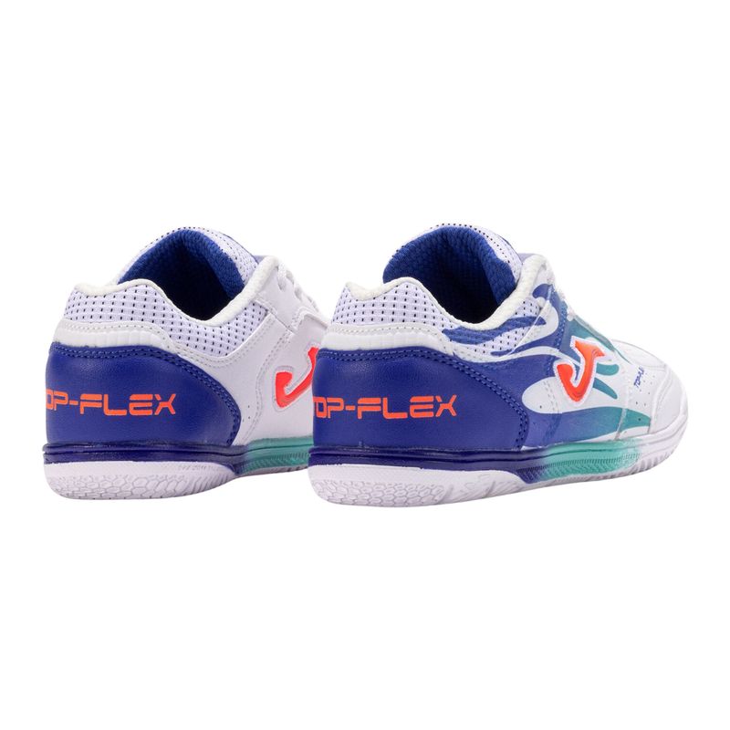 chuteira-futsal-joma-top-flex-25-infantil-branca-azul-royal