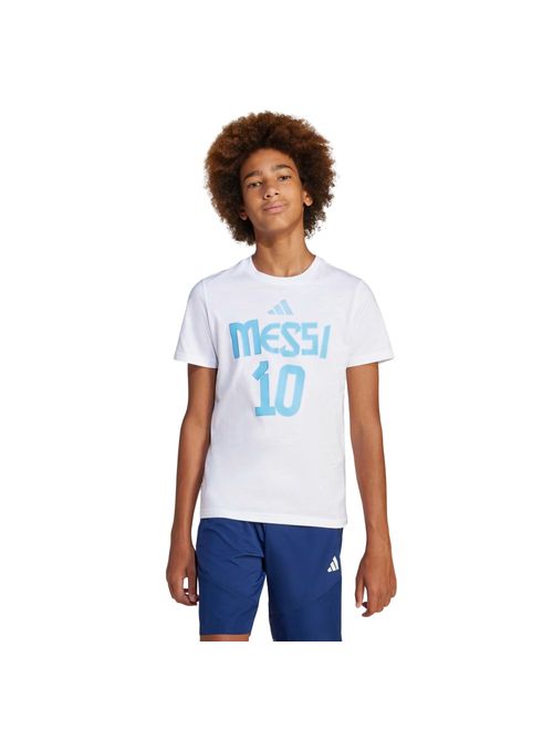 Camiseta Adidas Messi Graf Infantil - Branca