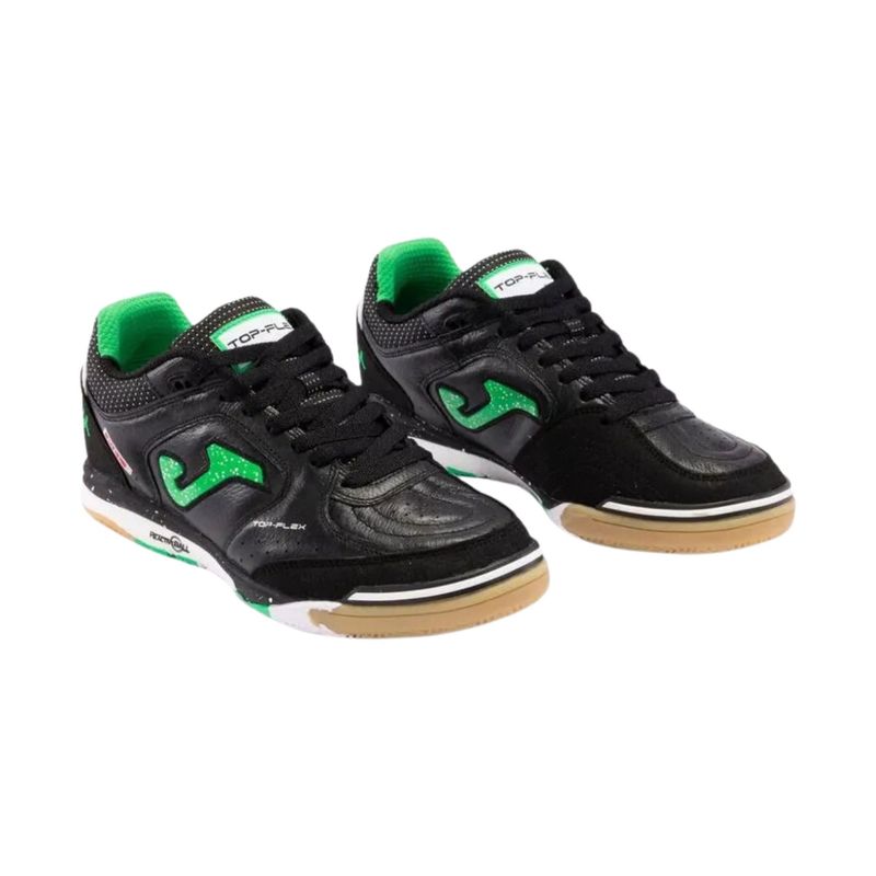 chuteira-futsal-joma-top-flex-rebound-masculina-preta-verde-