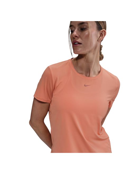 Camiseta Nike One Dri Fit Slim Feminina - Laranja