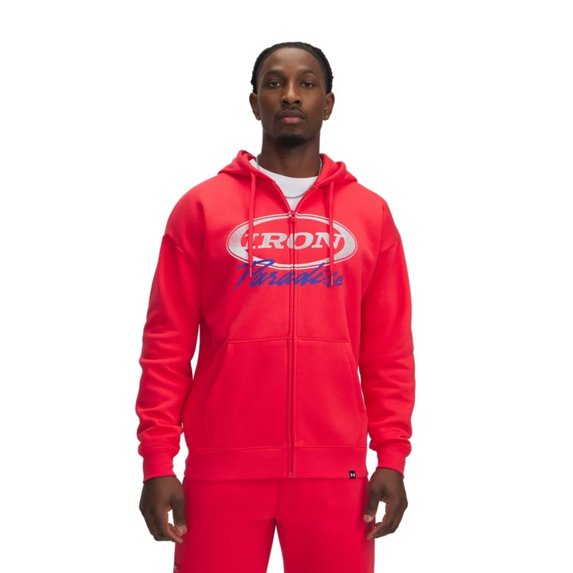 Blusão Under Armour Project Rock Icon Fleece Masculino - Vermelho
