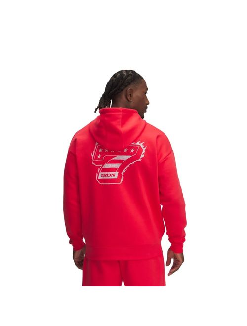 Blusão Under Armour Project Rock Icon Fleece Masculino - Vermelho