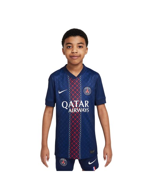 Camisa Paris Saint-Germain I 25/26 Nike Stadium Infantil - Azul