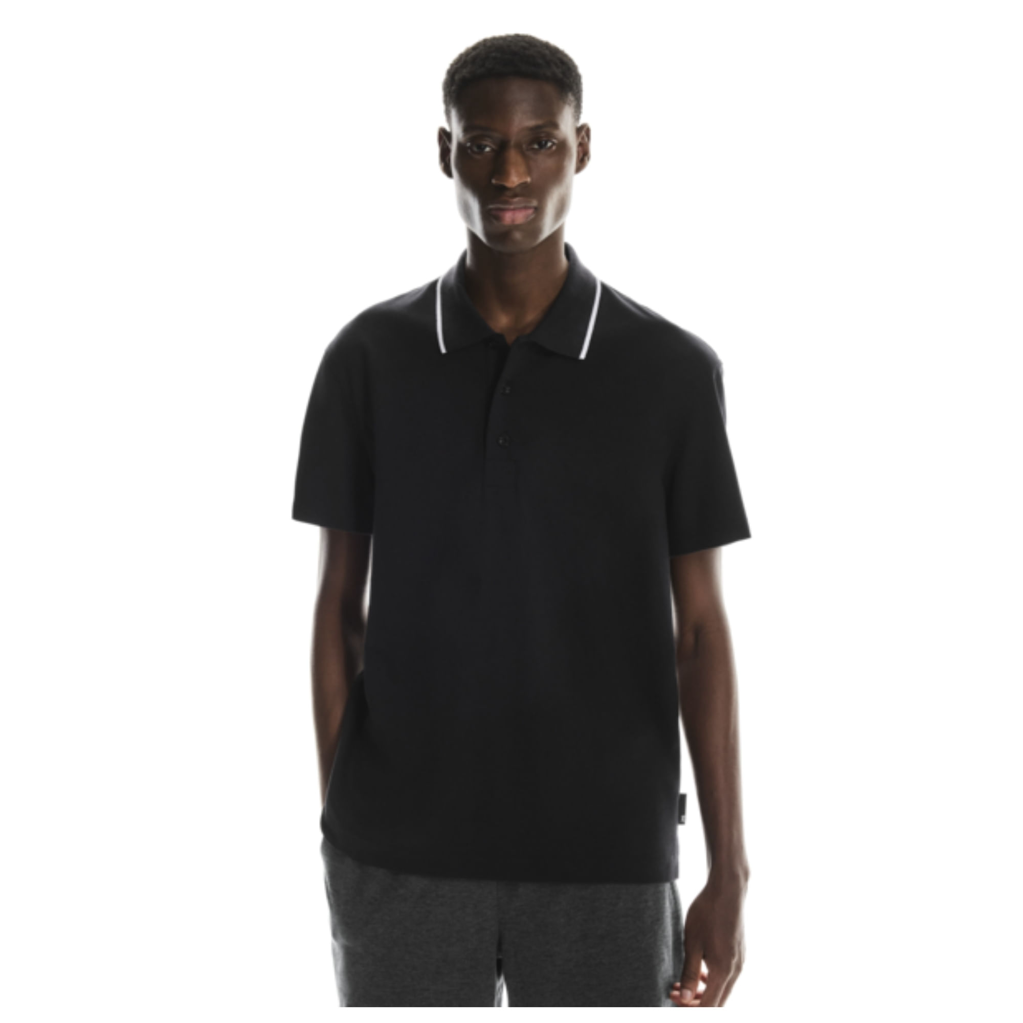 Camisa Polo On Running Courtside Masculina - Preta