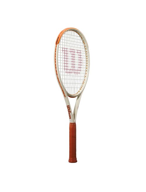 Raquete De Tênis Wilson Clash 2025 100 V3 Roland Garros Unissex - Branca/Laranja