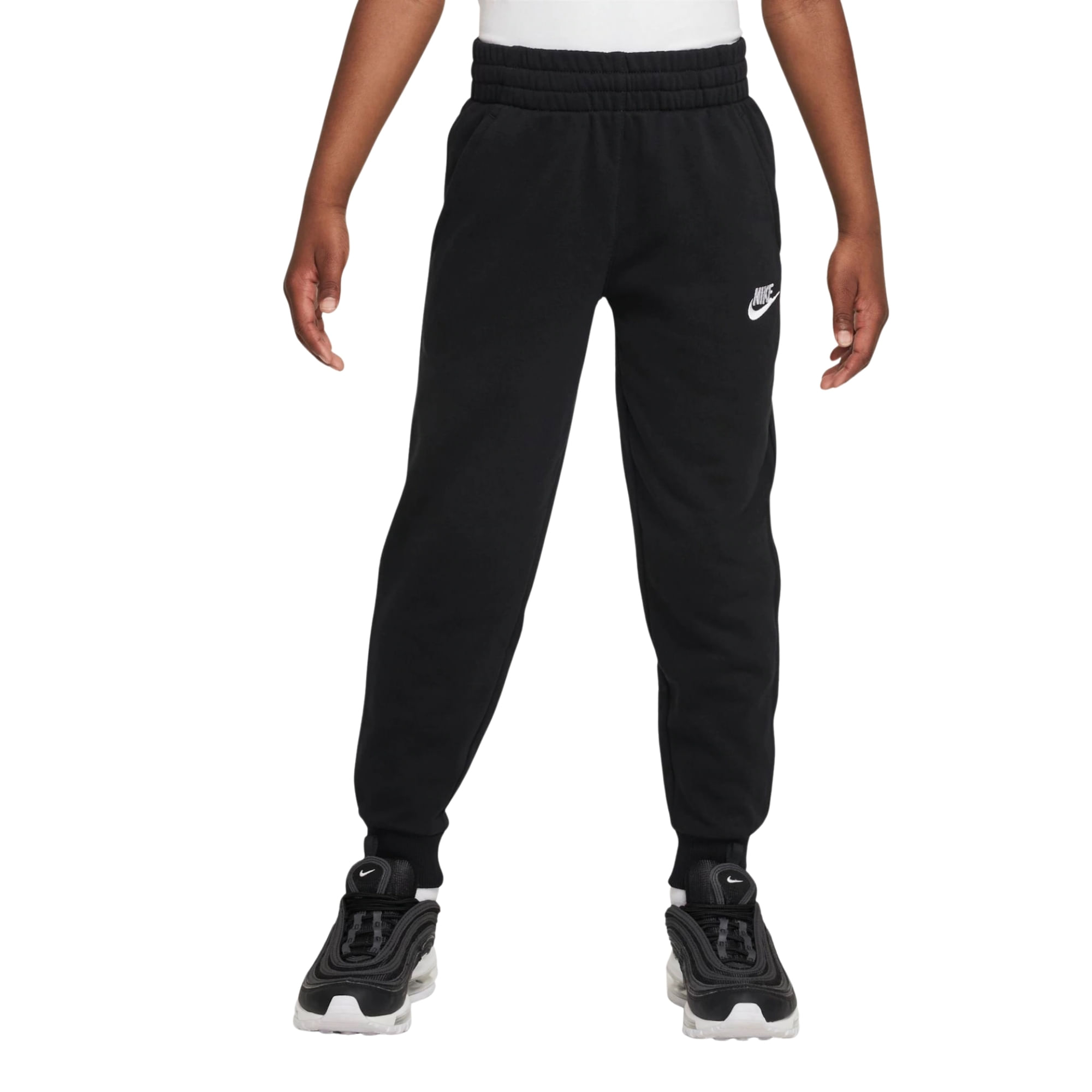 Calça Nike Club Fleece Terry Infantil - Preta