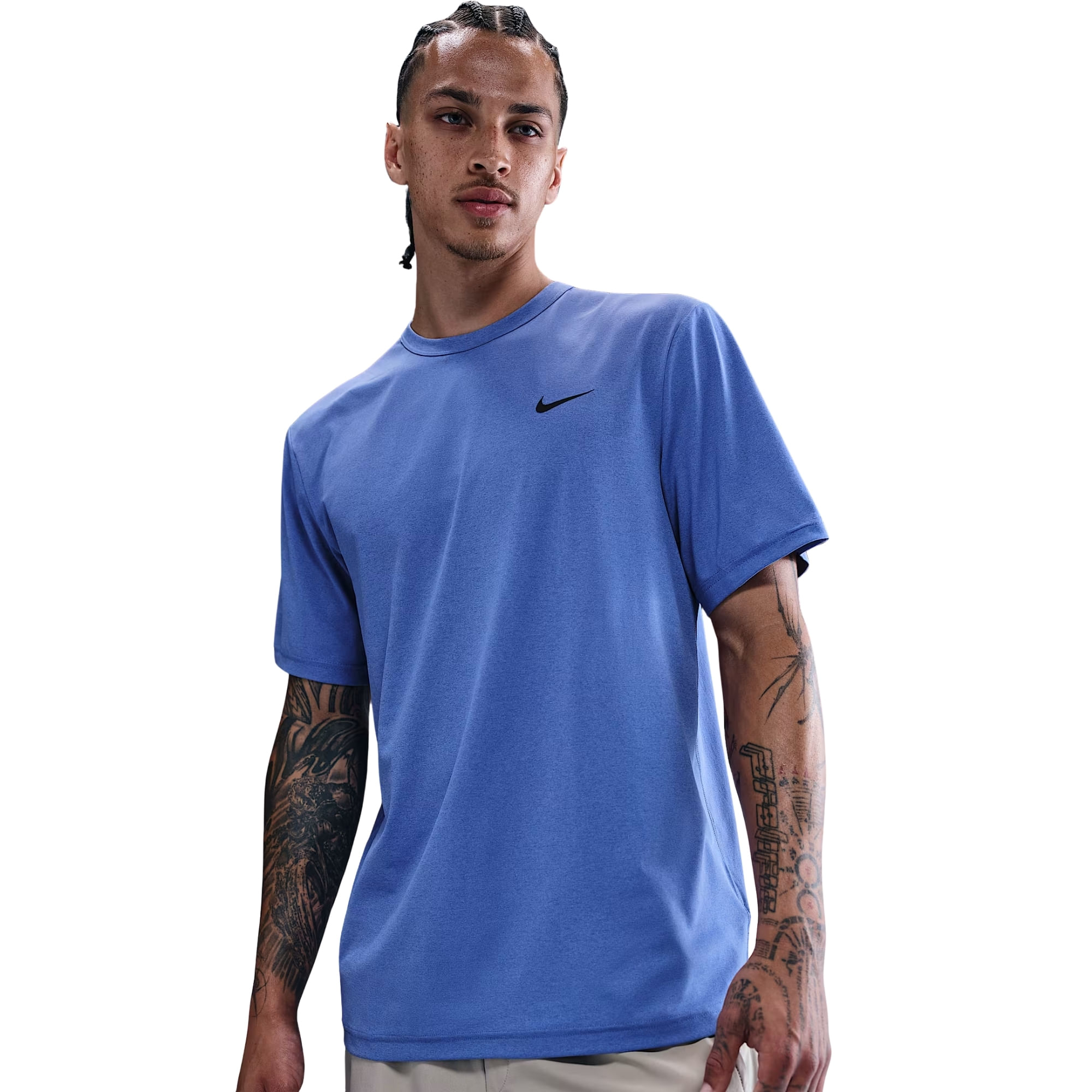 Camiseta Nike Uv Hyverse Masculina - Azul