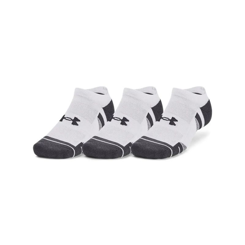 kit-meia-under-armour-invisivel-performance-tech-3-pares-unissex-branca