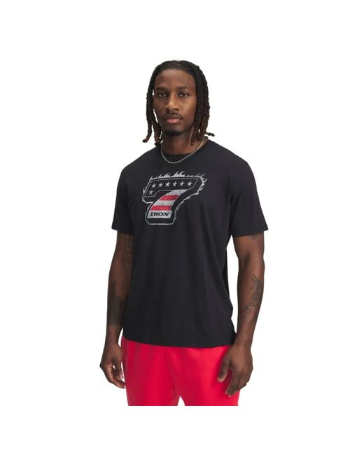 Camiseta Under Armour Sportstyle Project Rock Iron 7 Masculina - Preta