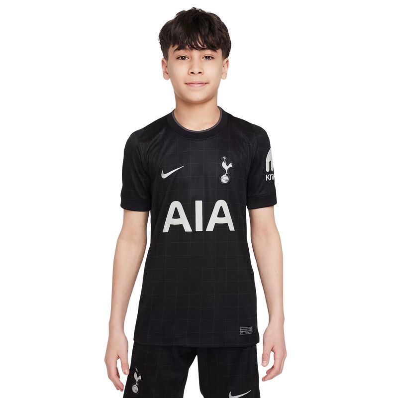 camisa-tottenham-ii-25-26-nike-torcedor-pro-infantil-preta