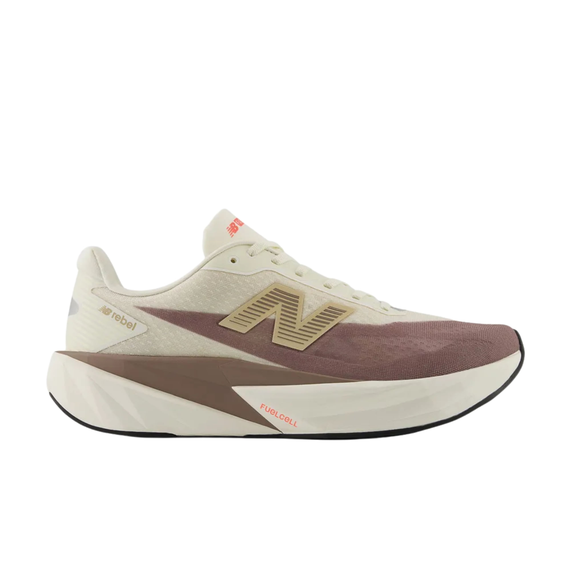 Tênis New Balance Fuelcell Rebel V5 Masculino - Bege/Marrom