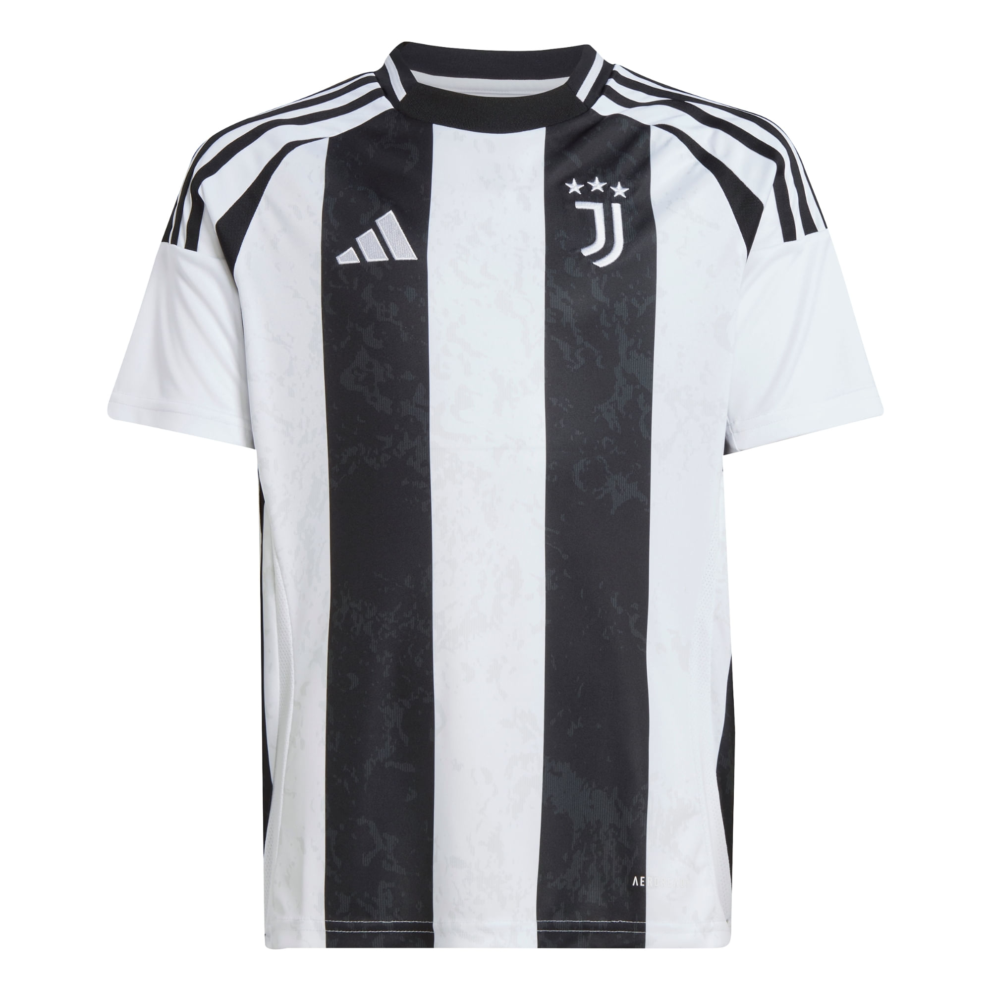 Camisa Juventus I 2024/25 Adidas Infantil - Branca/Preta