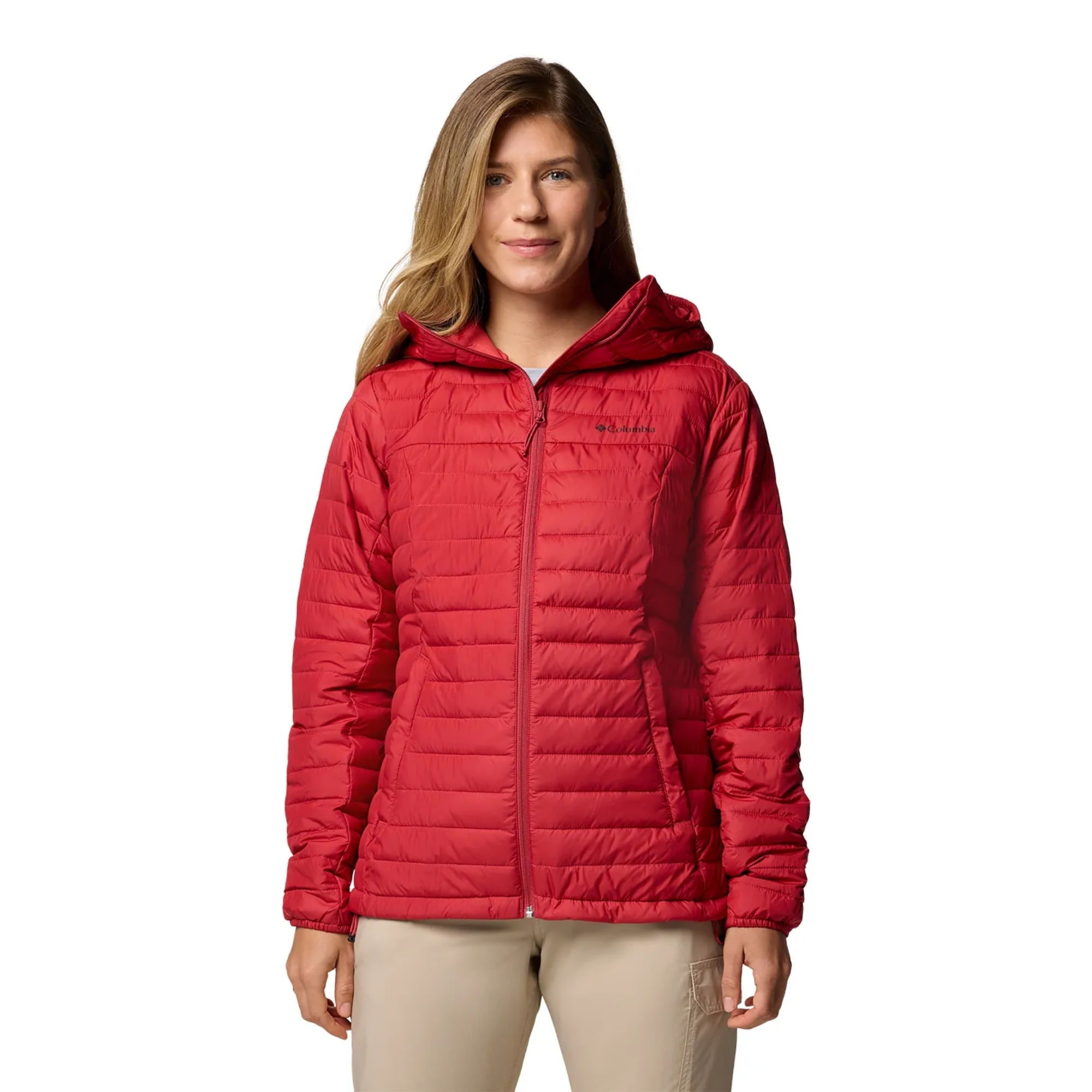 Jaqueta Com Capuz Columbia Silver Falls II Feminina - Vermelha