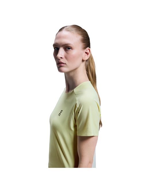 Camiseta On Running Performance-T Feminina - Amarela/branca