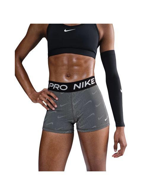 Shorts Nike Pro Mr 3In Aop Feminino - Preto