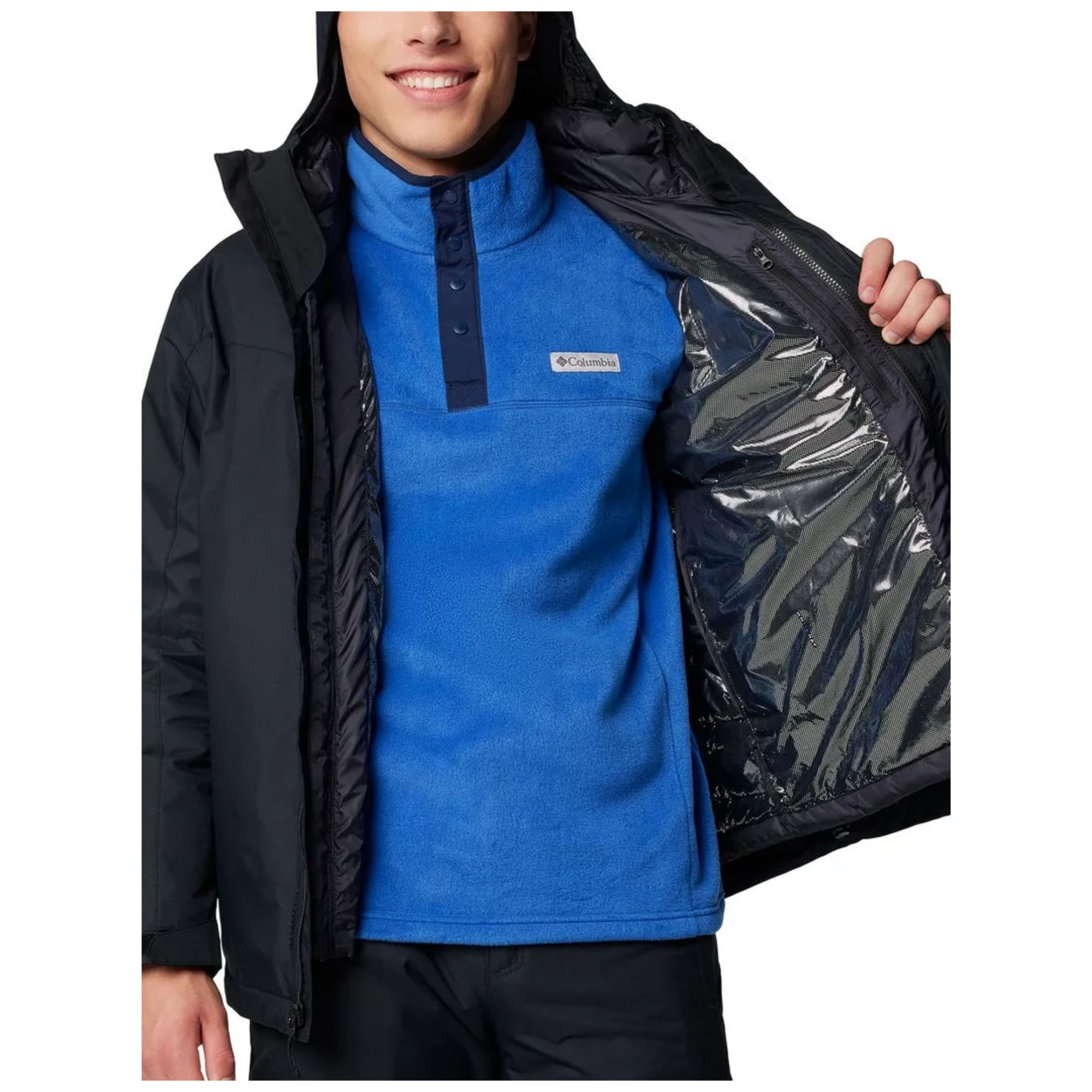 Jaqueta Columbia Whirlibird V Interchange Masculina - Preta