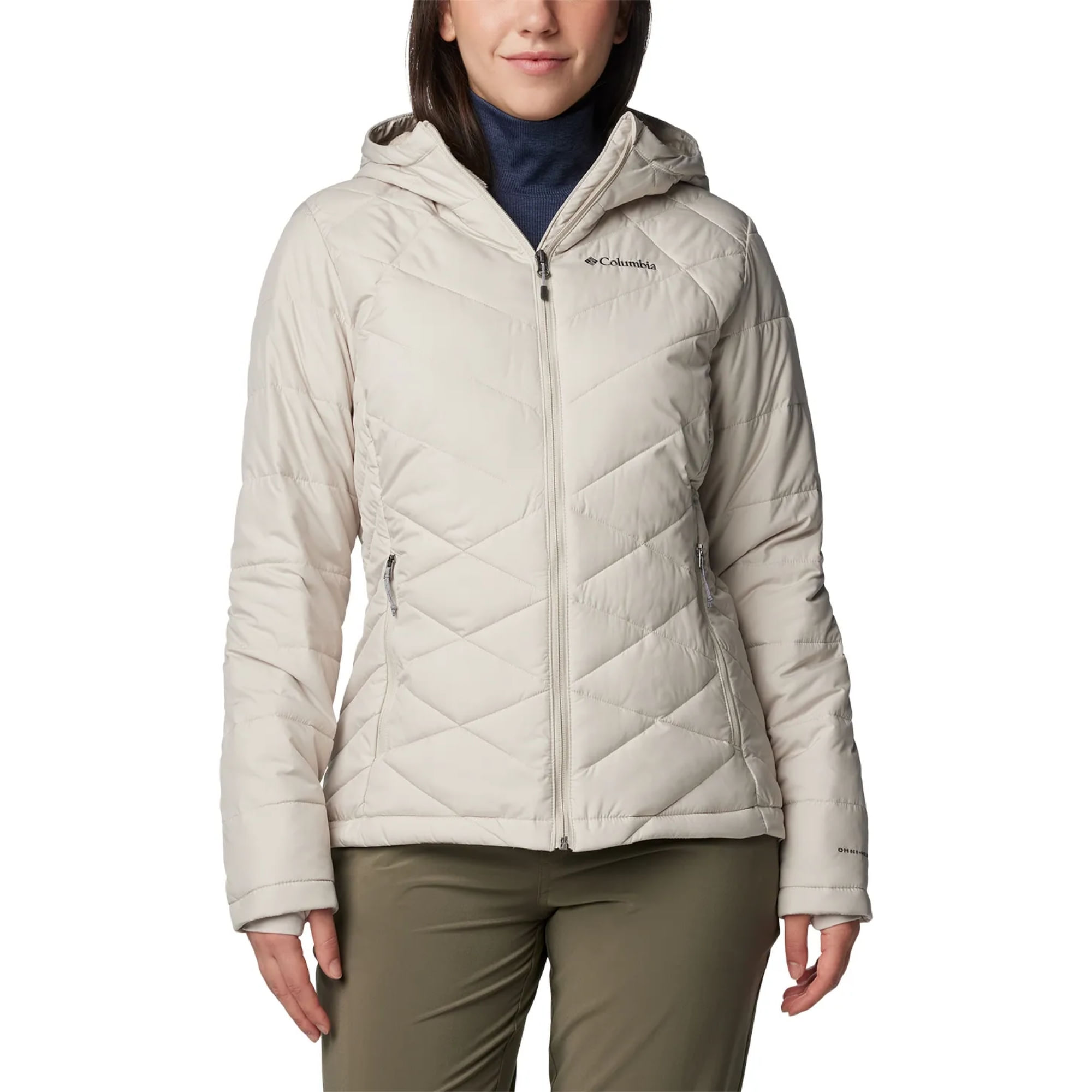 Jaqueta Com Capuz Columbia Heavenly Feminina - Bege
