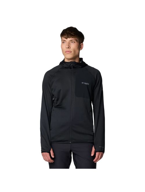 Jaqueta Com Capuz Columbia Triple Canyon Grid Fleece Masculina - Preta
