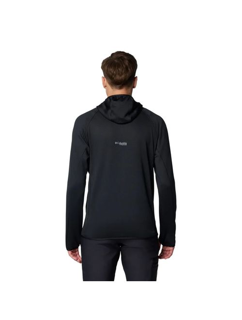 Jaqueta Com Capuz Columbia Triple Canyon Grid Fleece Masculina - Preta