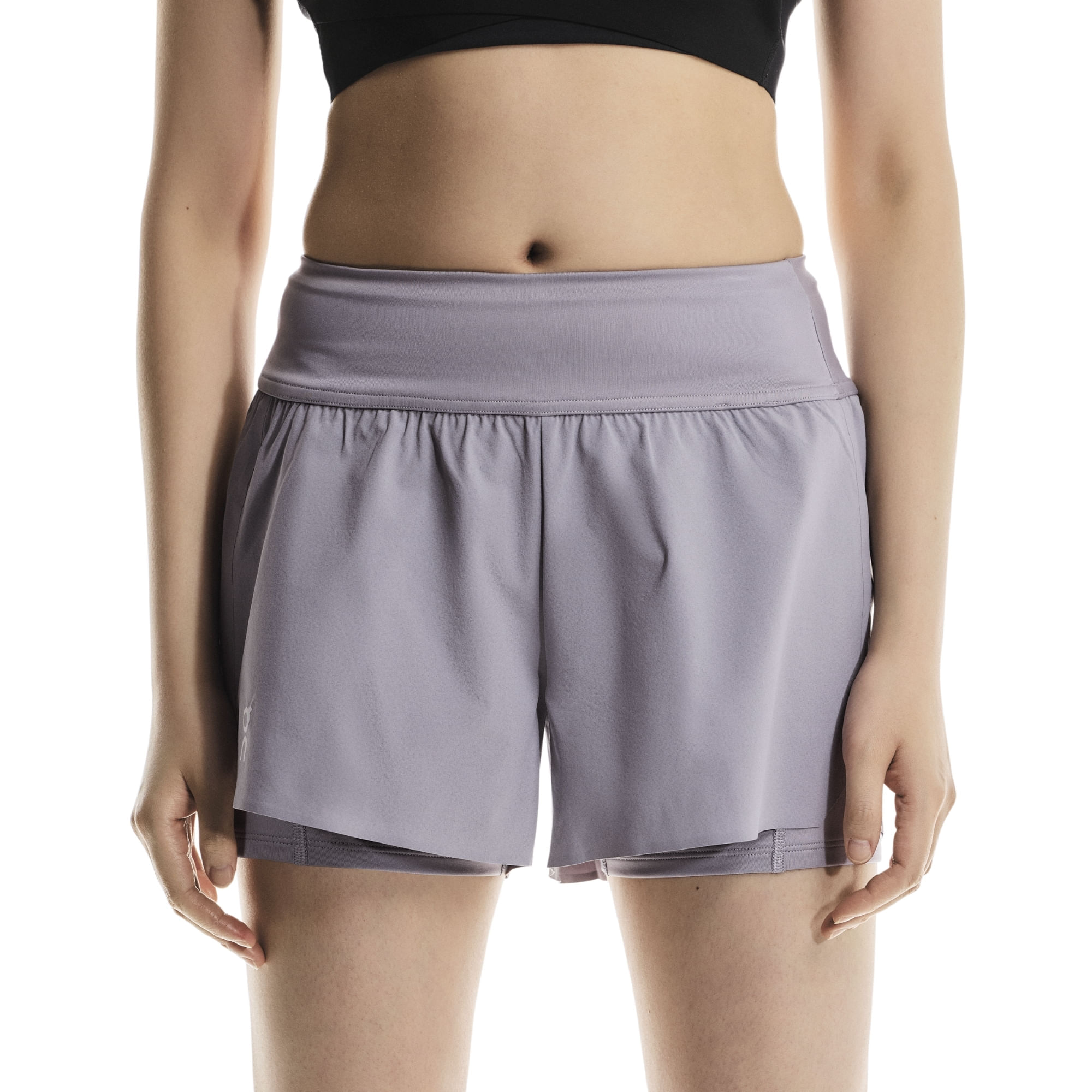 Shorts On Running Court Feminino - Lilás