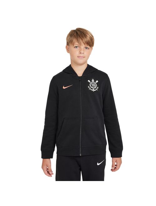 Blusão Corinthians Nike Club Sportswear infantil - Preto