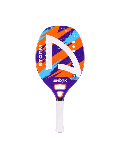 Raquete De Beach Tennis Shark Bt Storm Unissex - Laranja/Azul