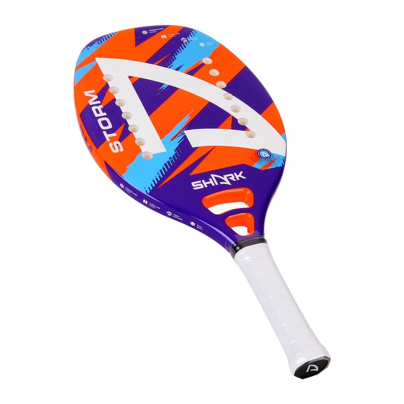 raquete-de-beach-tennis-shark-bt-storm-unissex-laranja-azul