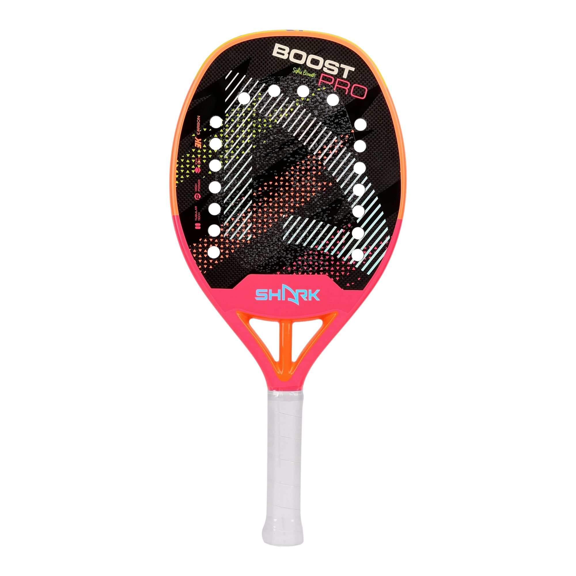 Raquete De Beach Tennis Shark Boost Pro Sofia Cimatti Unissex - Rosa