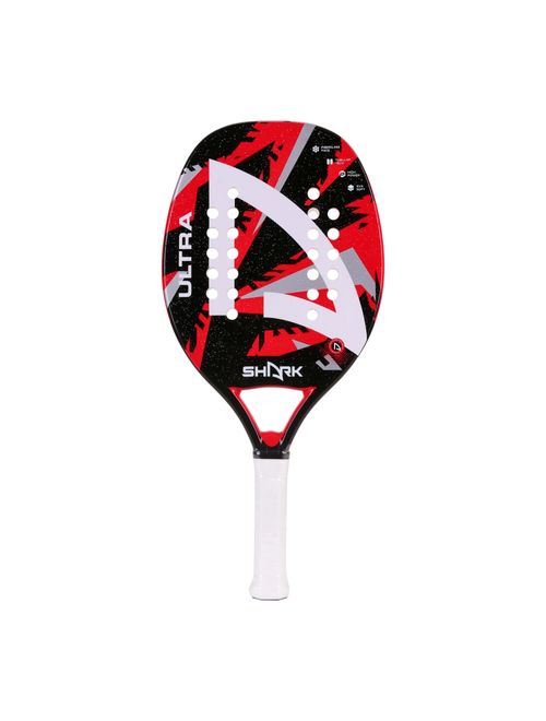Raquete De Beach Tennis Shark Bt Ultra Unissex - Vermelha/Preta