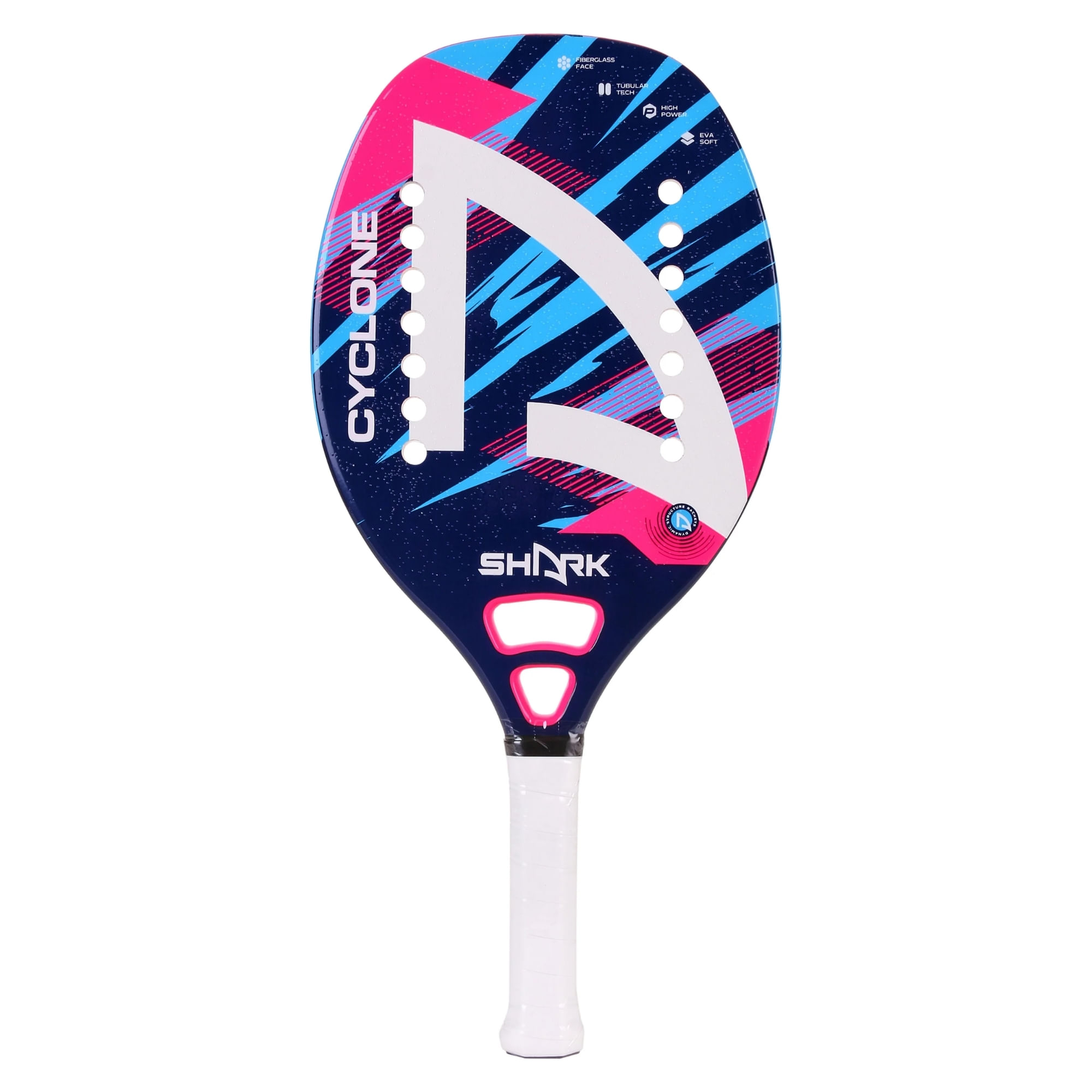 Raquete De Beach Tennis Shark Bt Cyclone Unissex - Azul