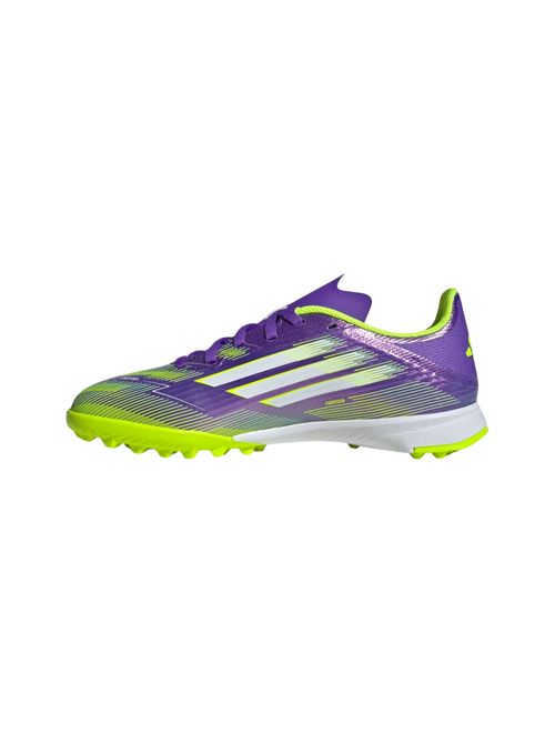 Chuteira Society Adidas F50 League Infantil - Roxa/Verde