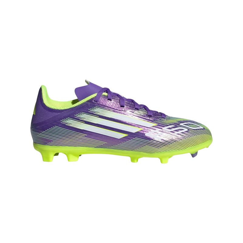 chuteira-campo-adidas-f50-league-firm-multi-ground-infantil-roxa-amarela