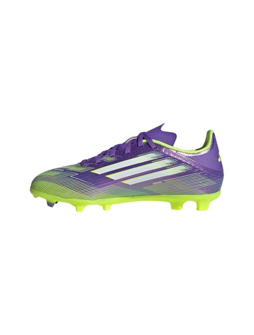 Chuteira Campo Adidas F50 League Firm Multi-Ground Infantil - Roxa/Amarela
