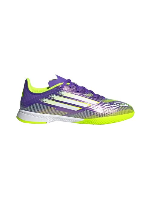 Chuteira Futsal Adidas F50 League Infantil - Roxa/Verde