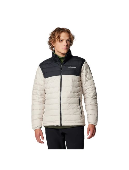 Jaqueta Columbia Powder Lite II Masculina - Bege/Preta