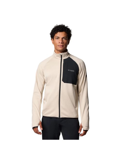 Jaqueta Columbia Triple Canyon Grid Fleece Masculina - Bege/Preta