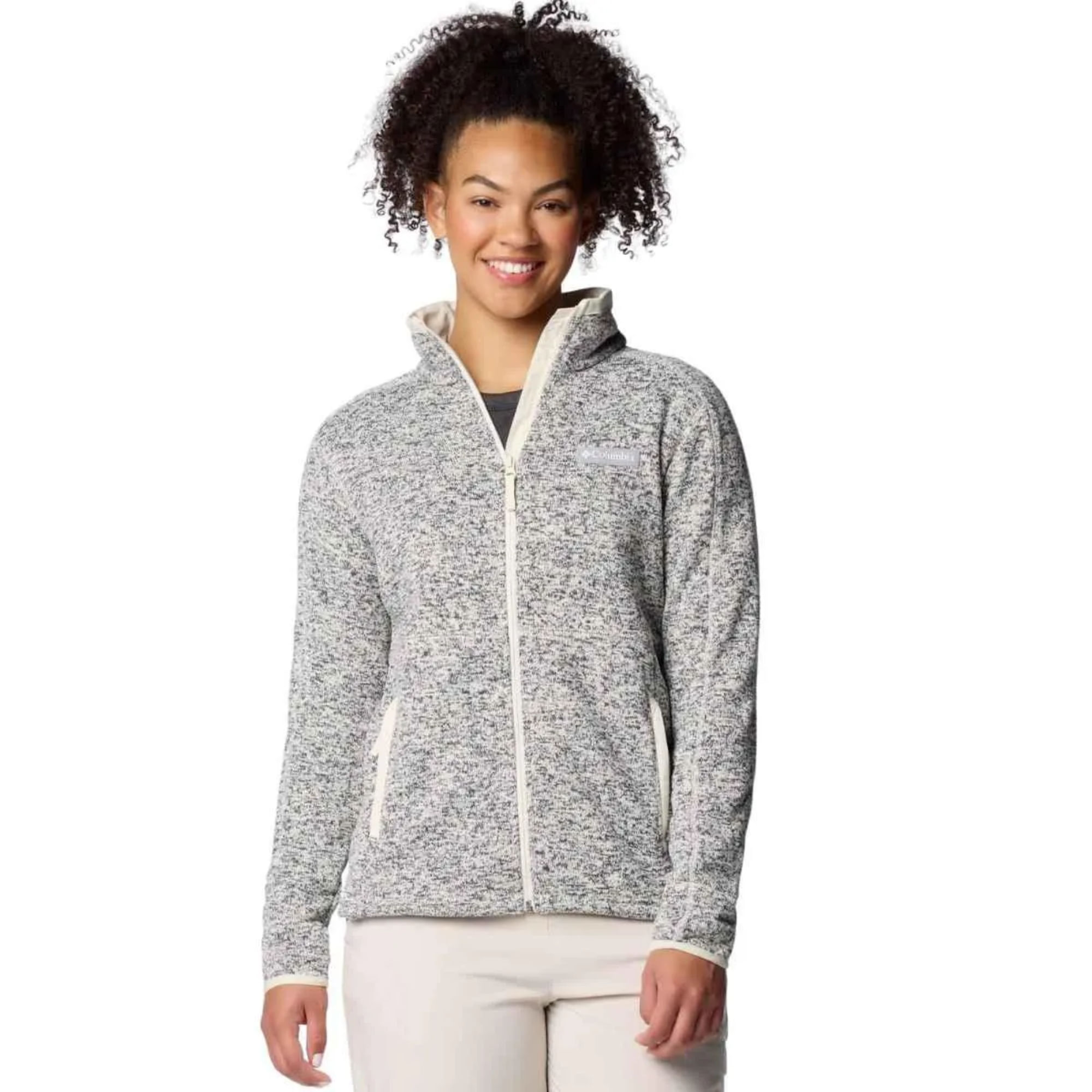 Jaqueta Columbia Sweater Weather Zip II Feminina - Cinza Mescla