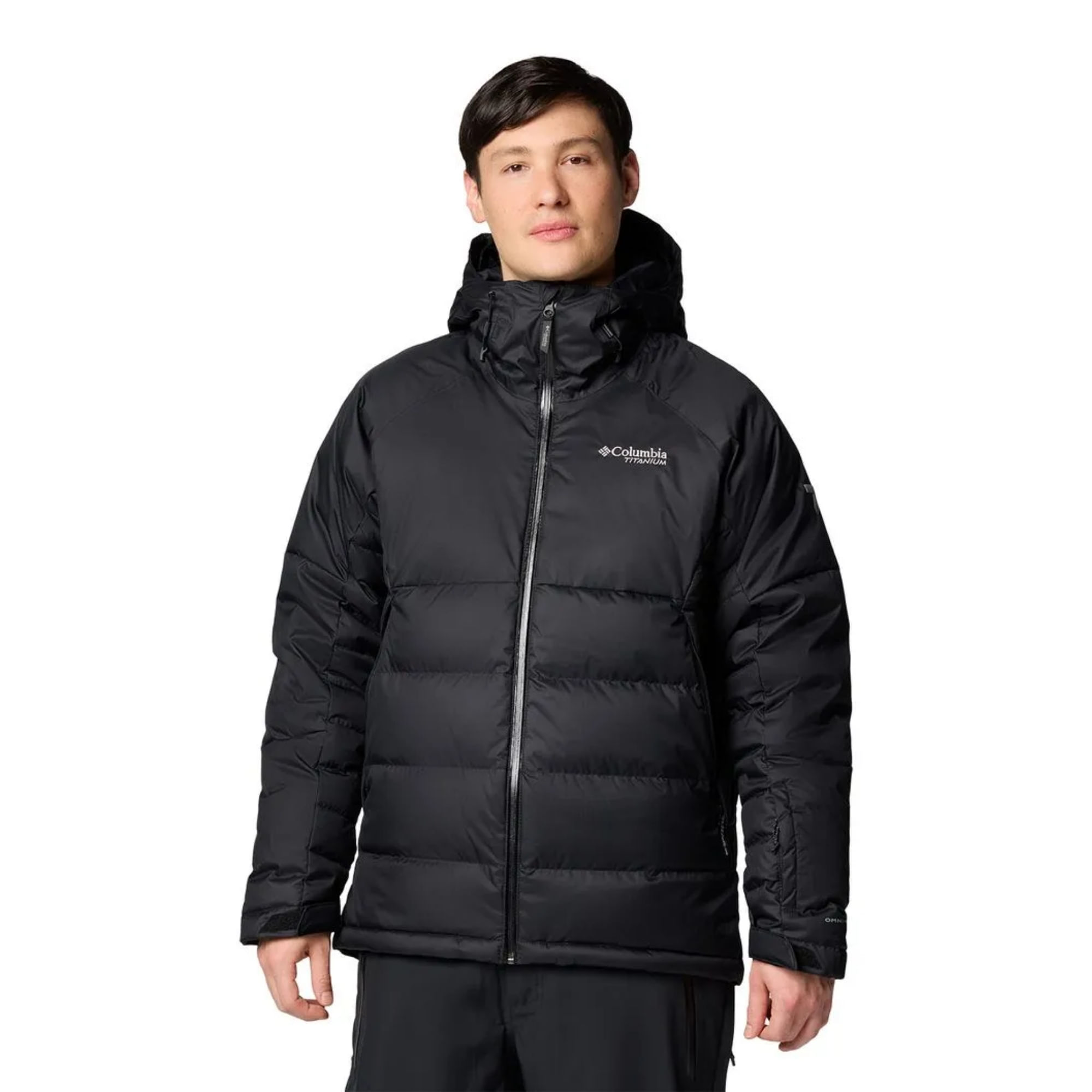Jaqueta Com Capuz Columbia Roaring Fork II Down Masculina - Preta