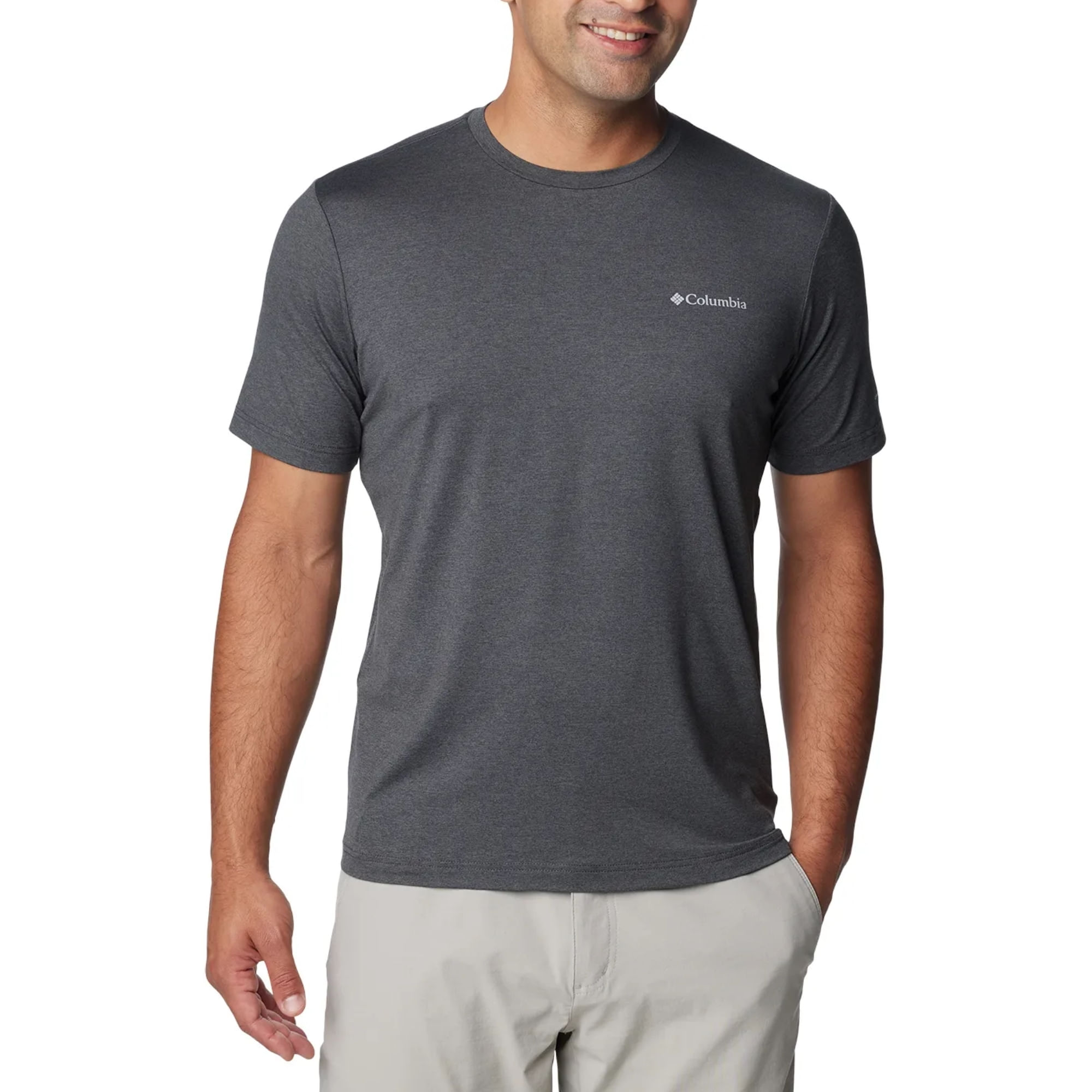 Camiseta Columbia Tech Trail Crew Neck II Masculina - Grafite